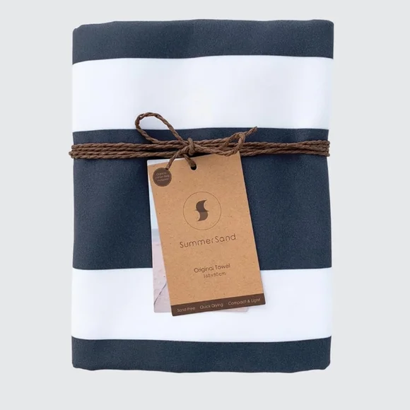 Microfiber Beach Towel Navy Blue Brand New - Picture 6 of 6